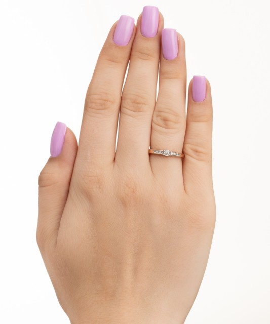 Золотое кольцо с алмазами