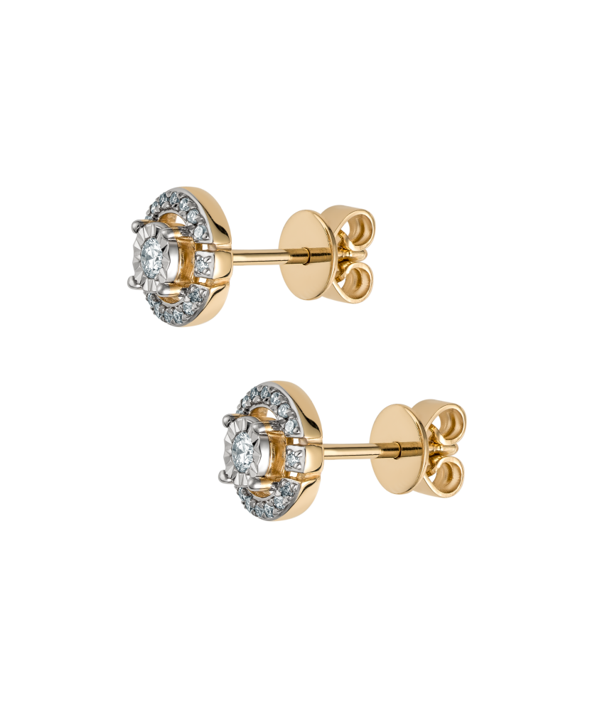 Серьги из золота с бриллиантами