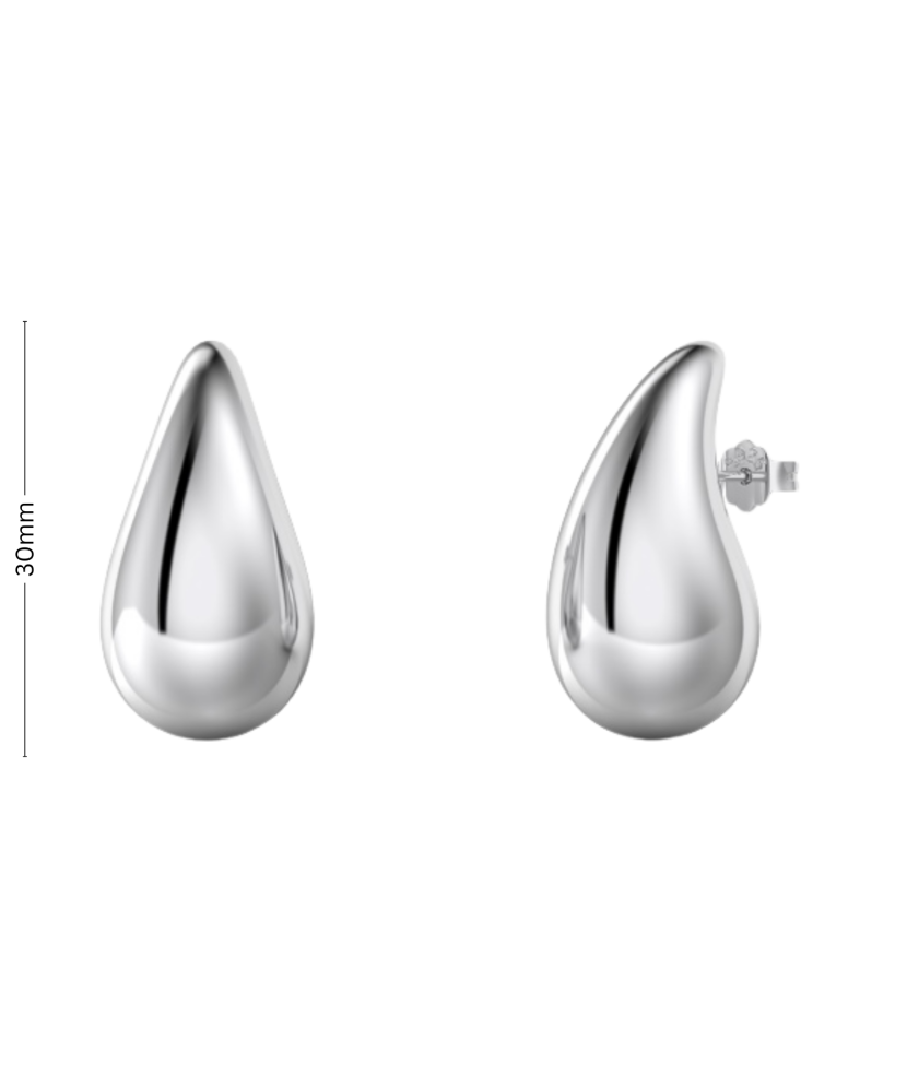 Серьги из серебра 30mm