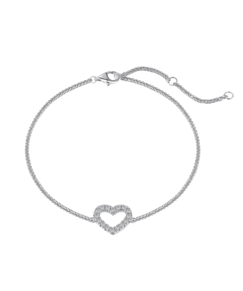 Серебряный браслет с цирконами