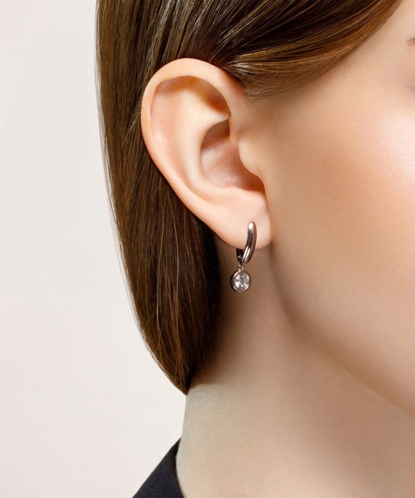 Hõbekõrvarõngad tsirkooniga - Hõbekõrvarõngad - Goldinga