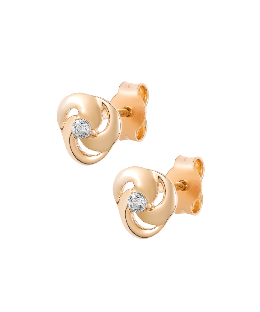 Kuldkõrvarõngad tsirkoonidega