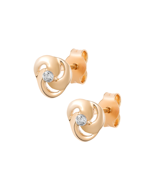 Kuldkõrvarõngad tsirkoonidega