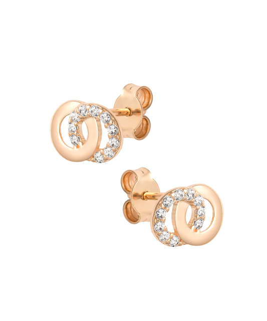 Kuldkõrvarõngad tsirkoonidega