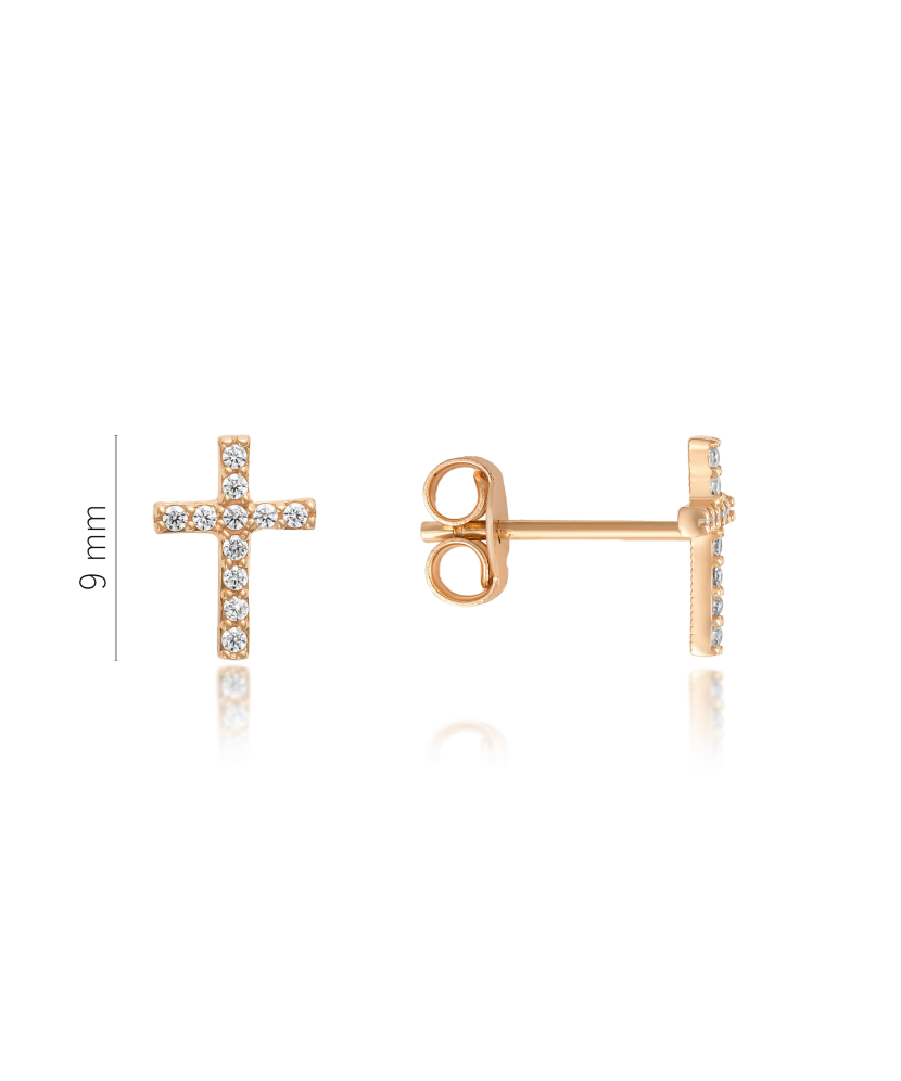 Kuldkõrvarõngad tsirkoonidega