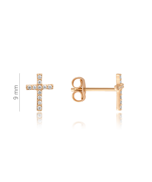 Kuldkõrvarõngad tsirkoonidega