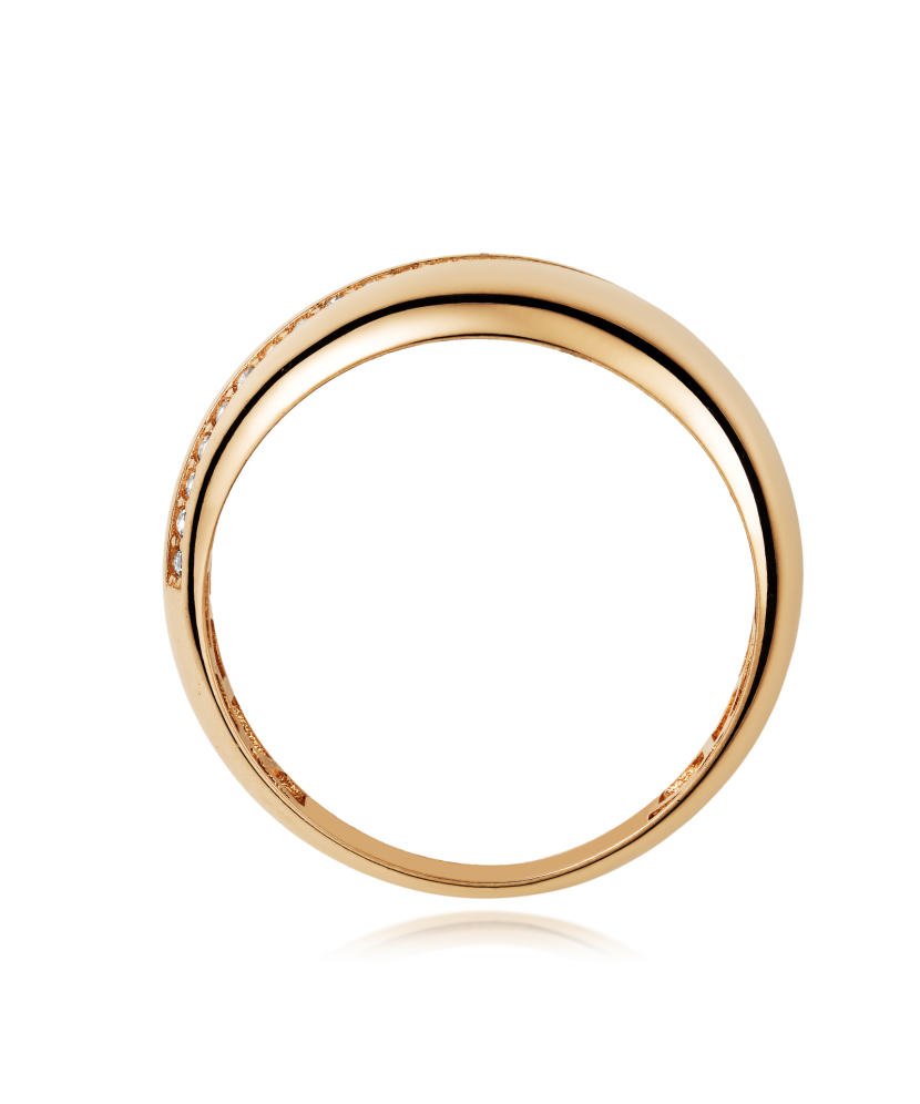 Kuldsõrmus tsirkoonidega