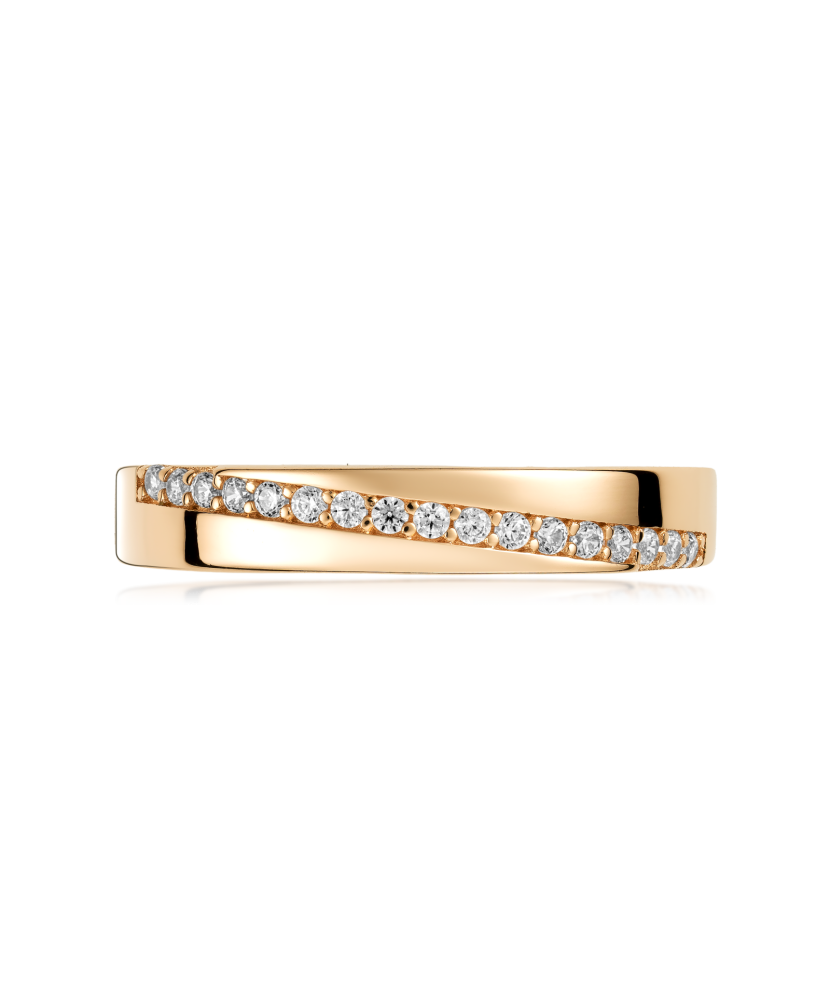 Kuldsõrmus tsirkoonidega