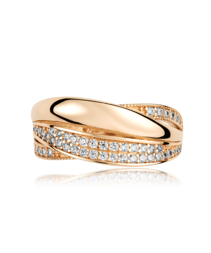 Kuldsõrmus tsirkoonidega