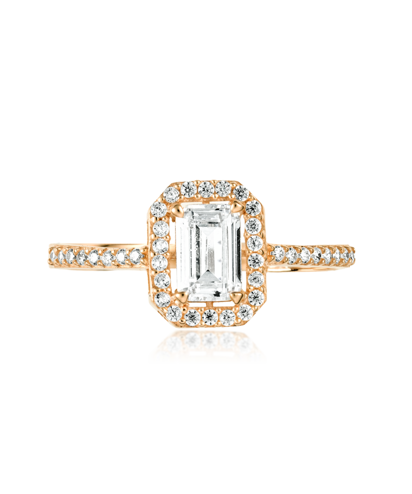 Kuldsõrmus tsirkoonidega