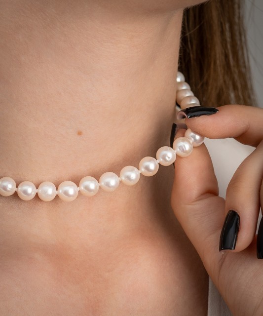 Жемчужное Колье с золотом