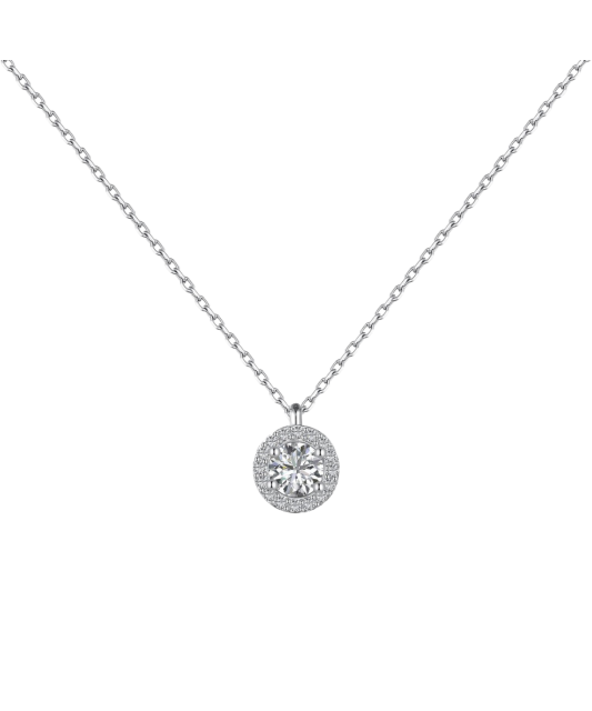 Hõbekett tsirkoonist ripatsiga