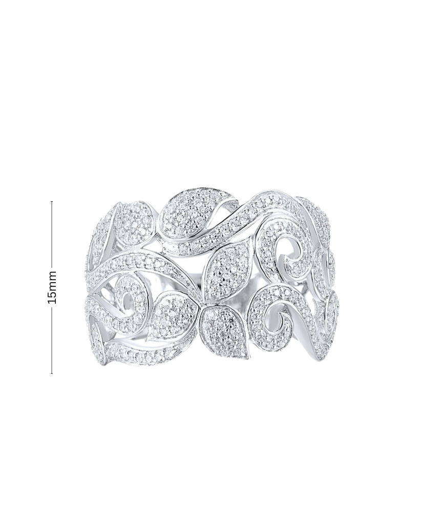 Hõbesõrmus tsirkoonidega