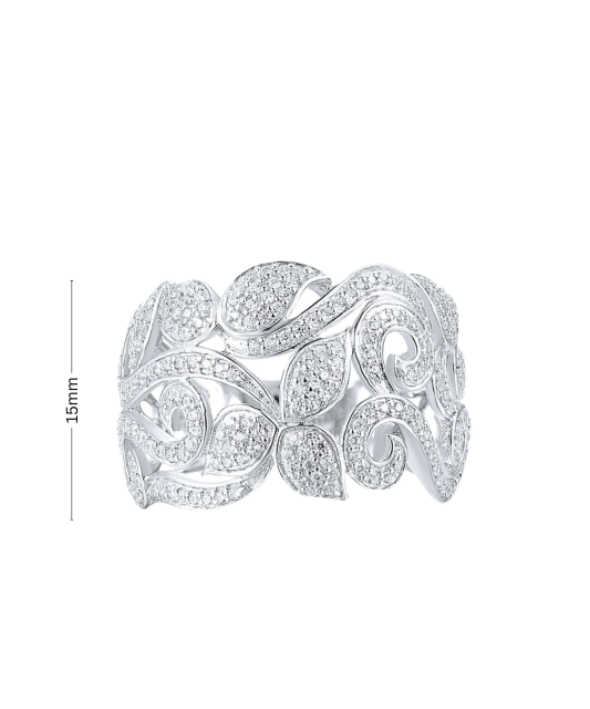 Hõbesõrmus tsirkoonidega