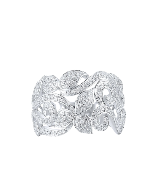 Hõbesõrmus tsirkoonidega