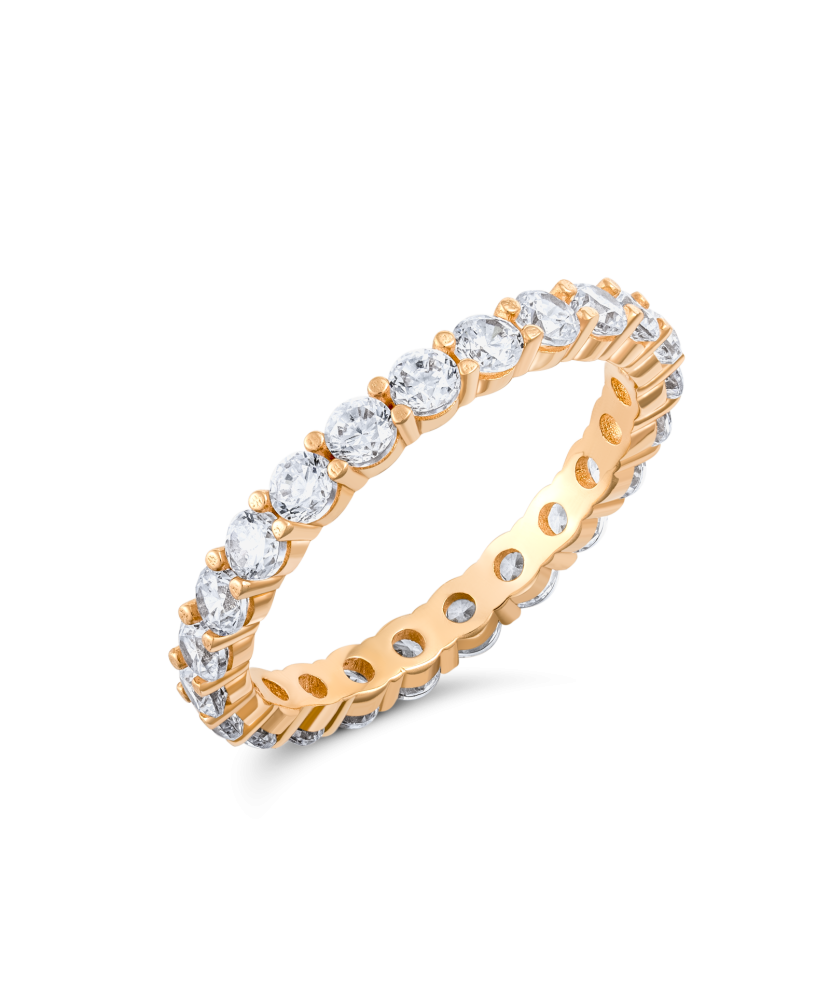 Kuldsõrmus tsirkoonidega