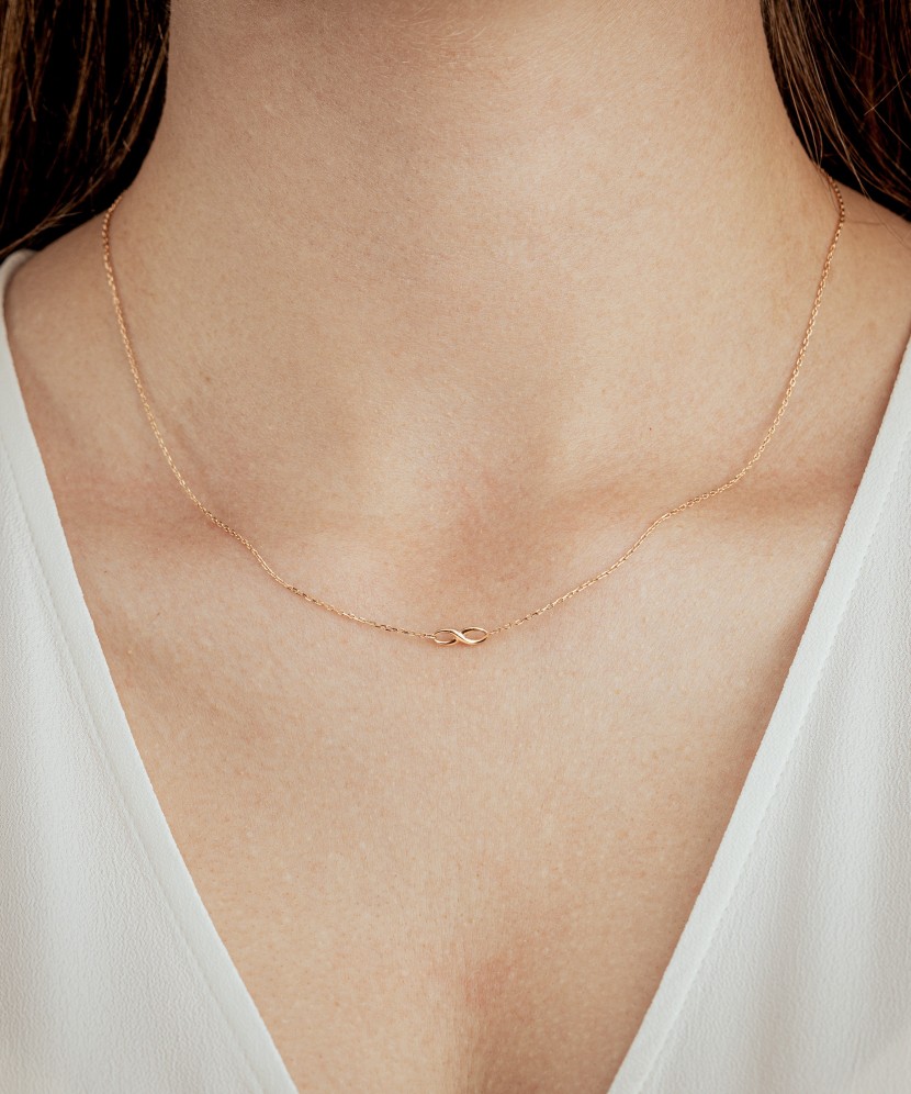 Kahekordne kuldkett ripatsiga "lõpmatus" Goldinga 1018