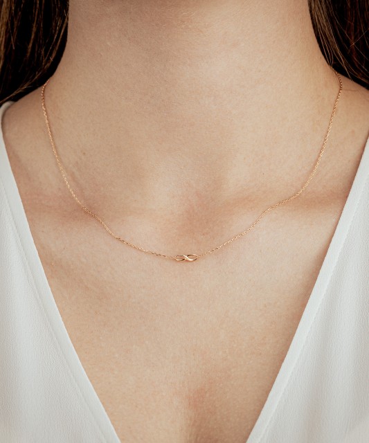 Kahekordne kuldkett ripatsiga "lõpmatus" Goldinga 1018