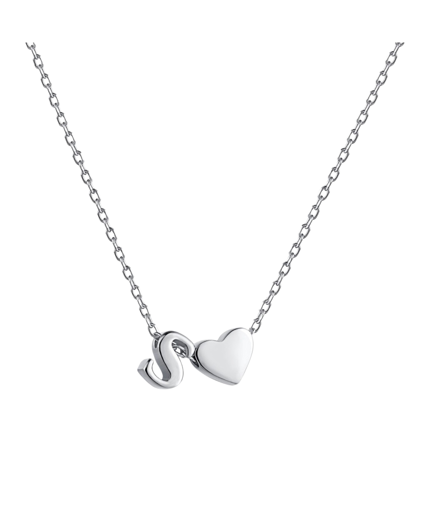 Hõbekett ripatsiga täht S