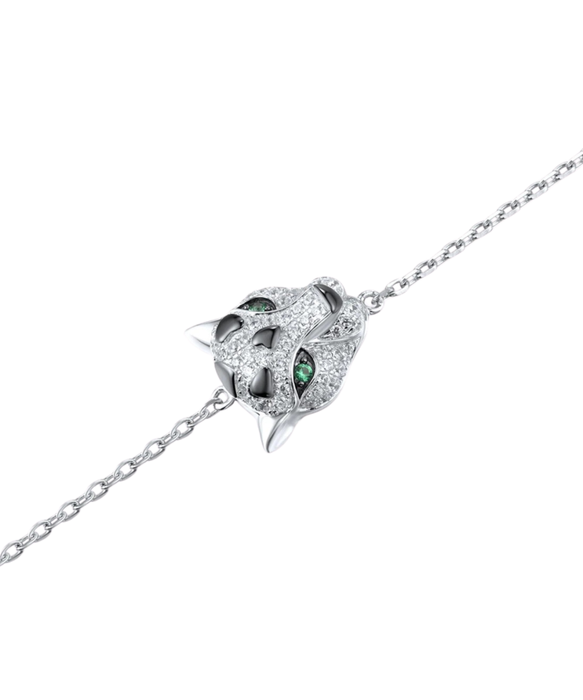 Hõbedane Tsirkoonide Ja Spinellidega Käevõru