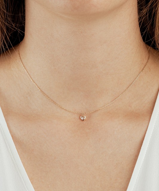 Kuldkett Tsirkoonist Ripatsiga "Süda"