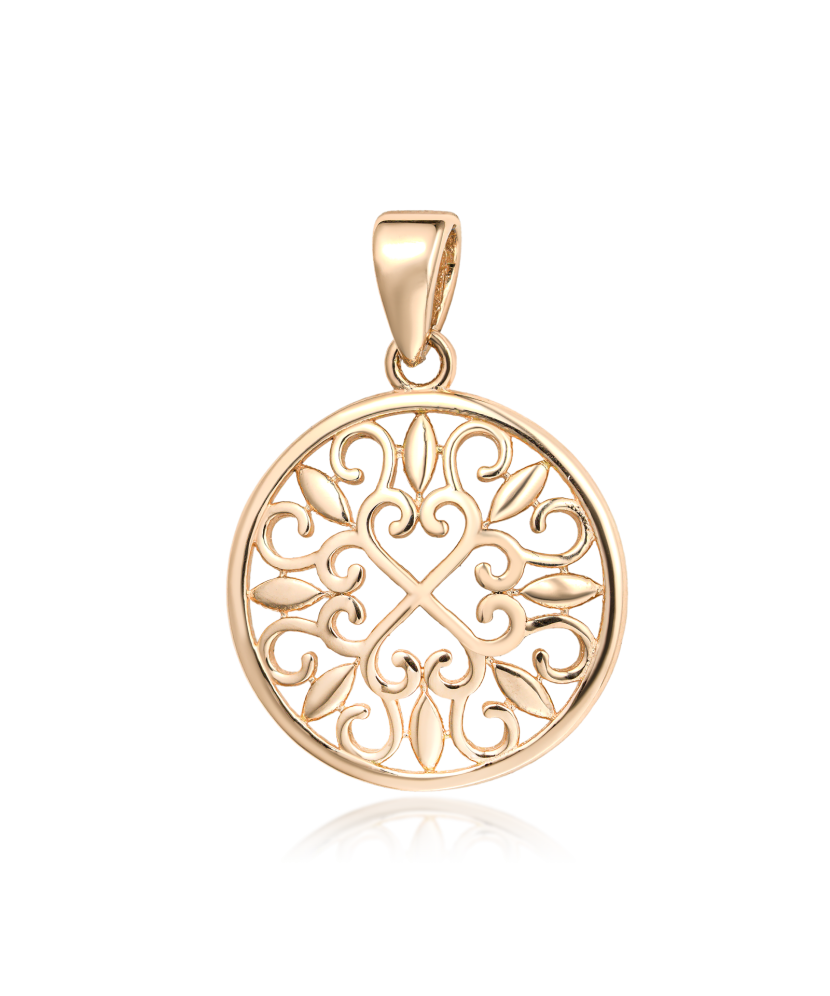 Золотой подвеска "Сердечко"