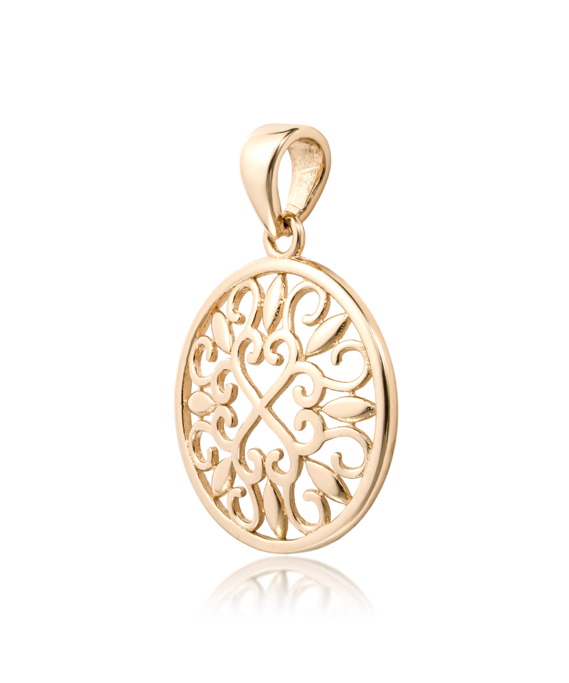 Золотой подвеска "Сердечко"