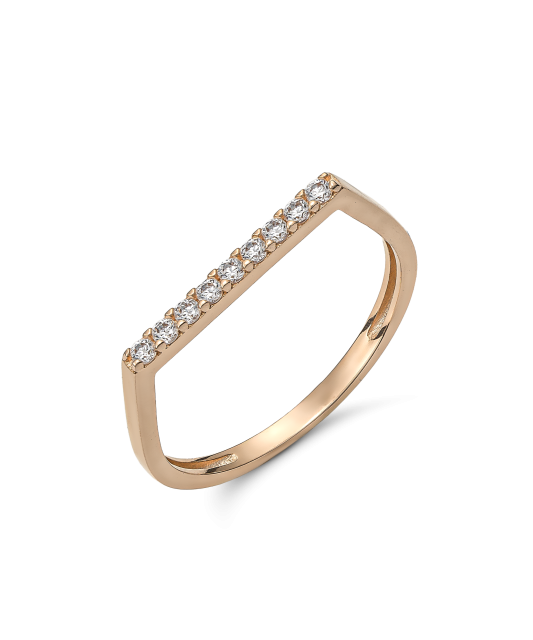 Kuldsõrmus tsirkoonidega