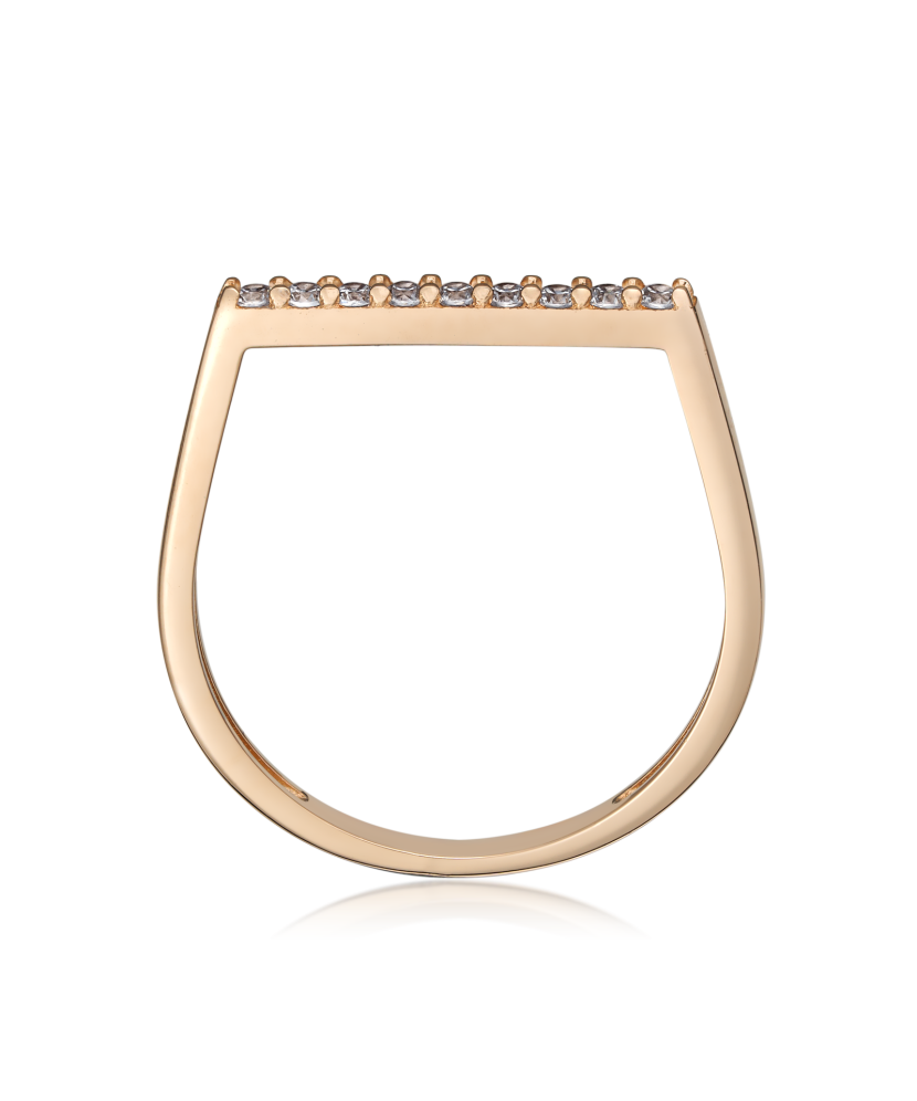 Kuldsõrmus tsirkoonidega