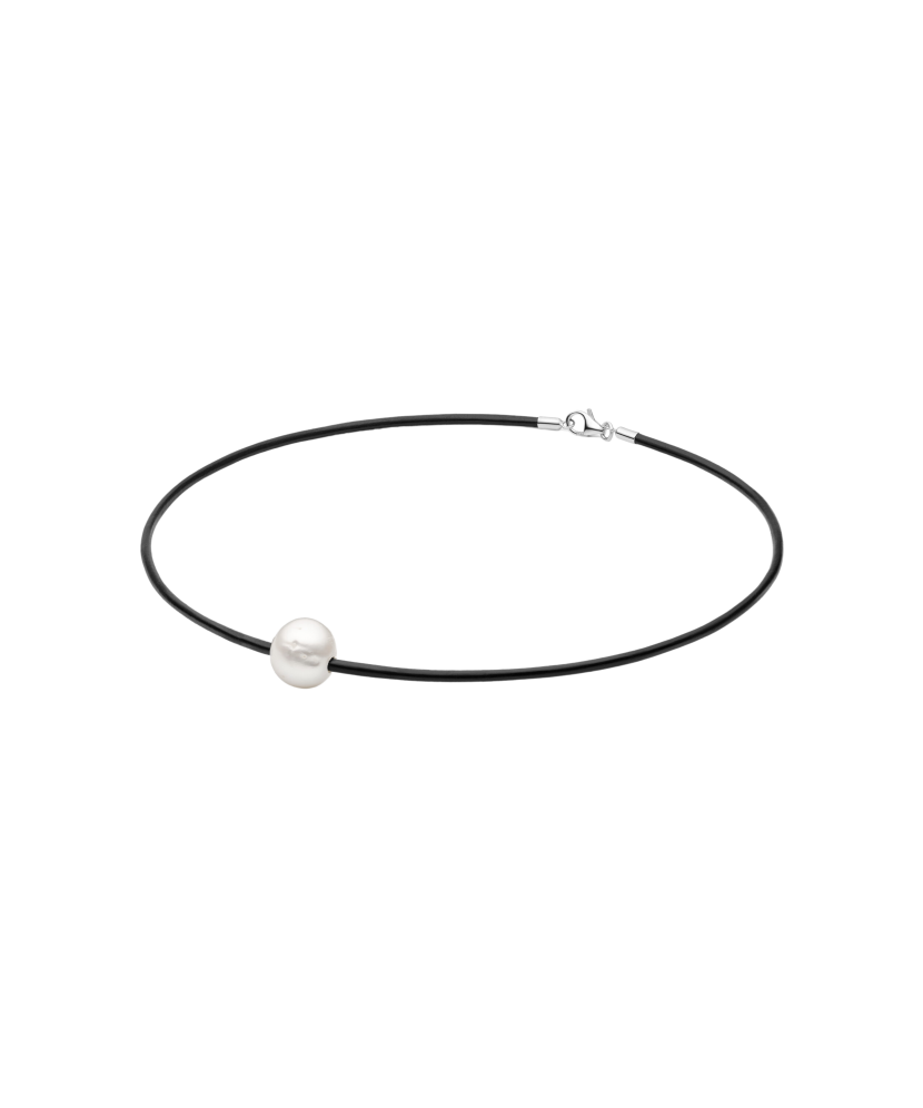 Nahast kett pärliga