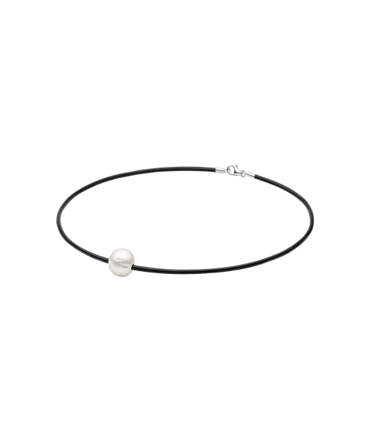 Nahast kett pärliga