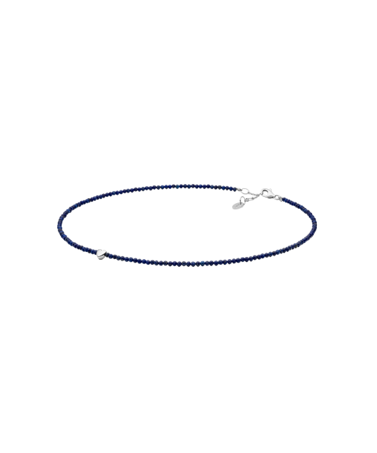 Колье из лазурита с серебром