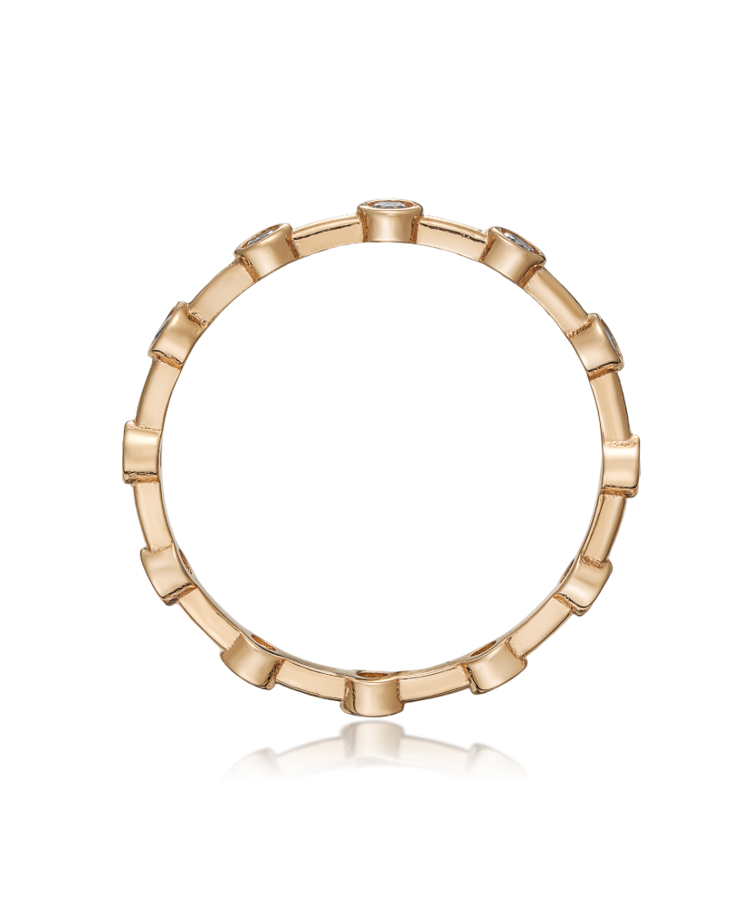 Kuldsõrmus tsirkoonidega