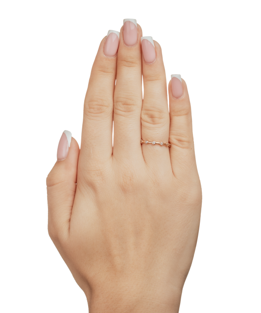 Золотое кольцо с цирконами