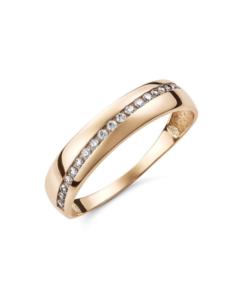 Kuldsõrmus tsirkoonidega