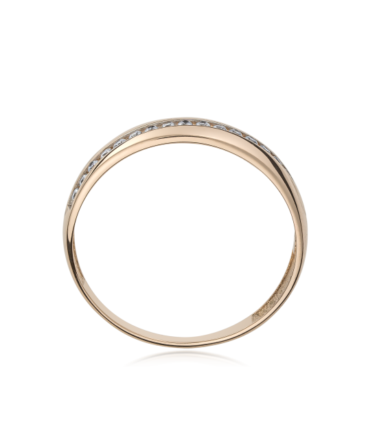 Золотое кольцо с цирконами