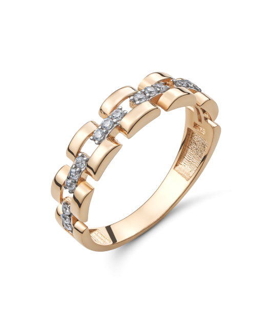 Kuldsõrmus tsirkoonidega