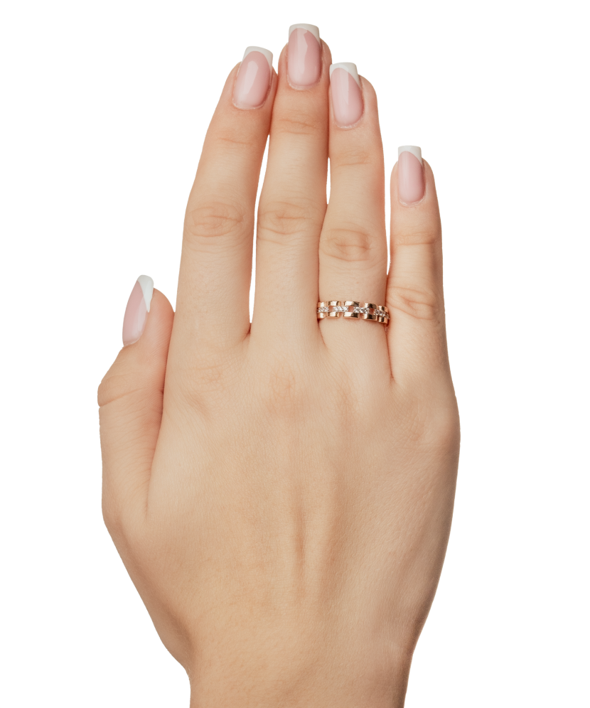 Kuldsõrmus tsirkoonidega