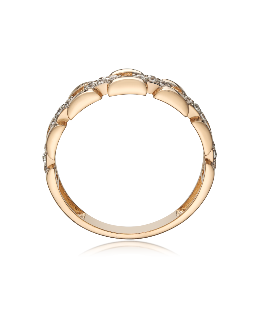 Золотое кольцо с цирконами