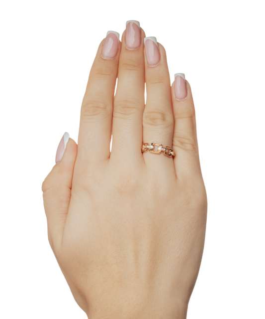 Золотое кольцо с цирконами