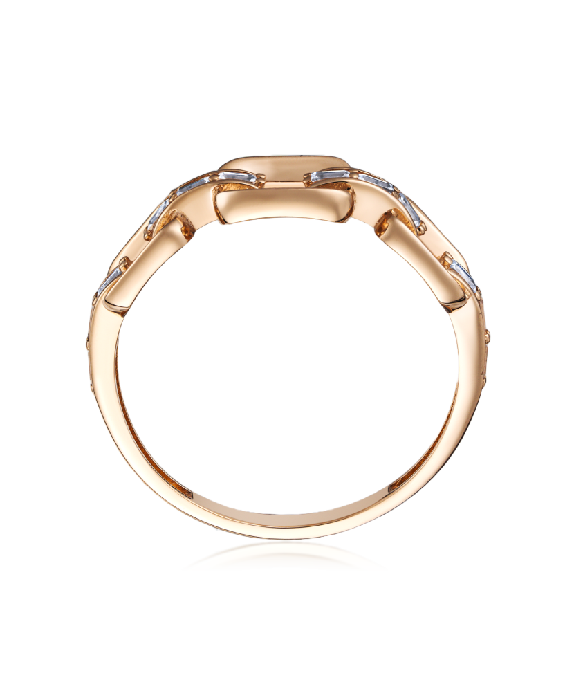 Золотое кольцо с цирконами