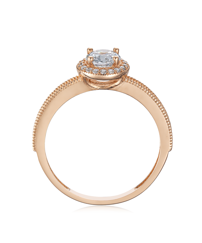 Kuldsõrmus tsirkoonidega