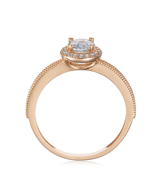 Kuldsõrmus tsirkoonidega