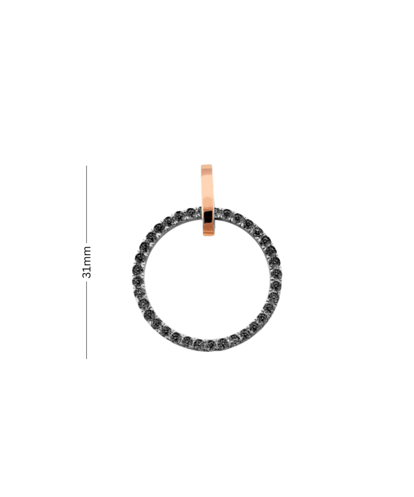 Подвеска из позолоченного серебра с цирконами