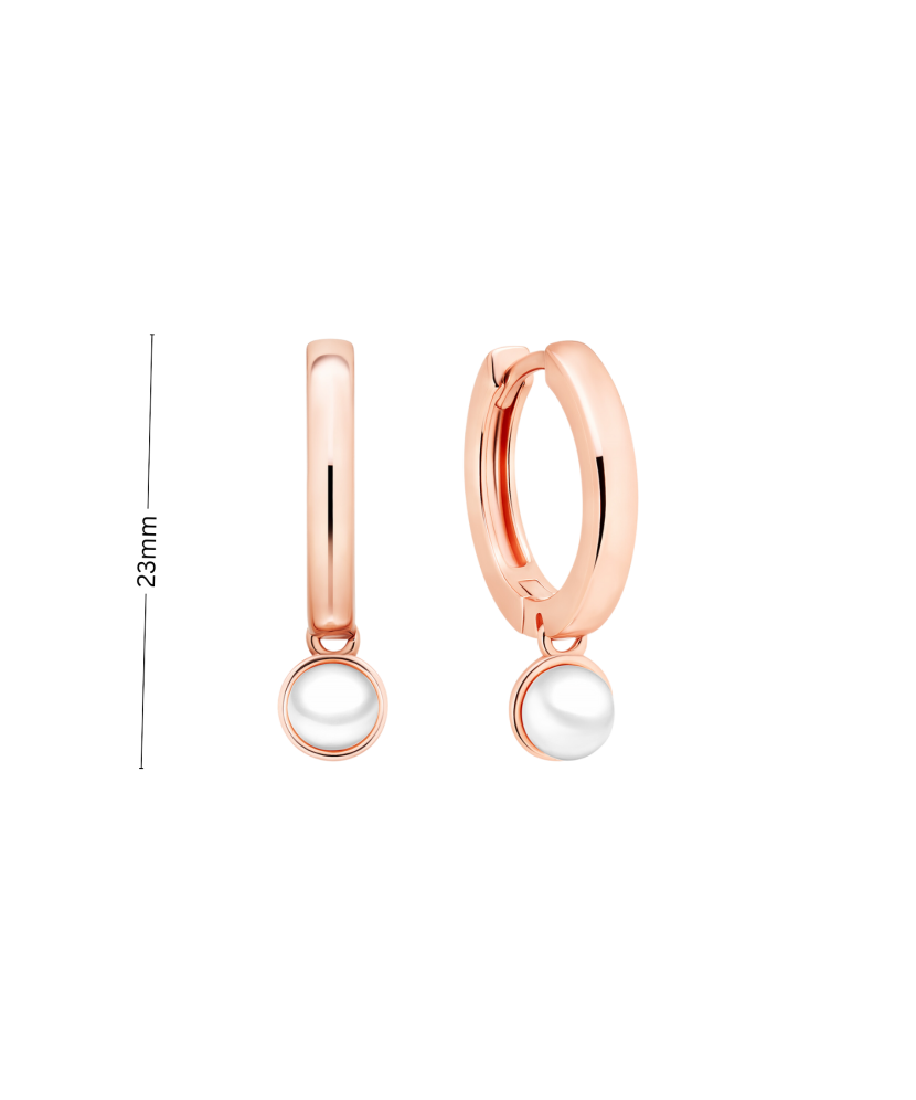 Kullatud hõbekõrvarõngad pärlitega