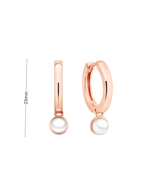 Kullatud hõbekõrvarõngad pärlitega