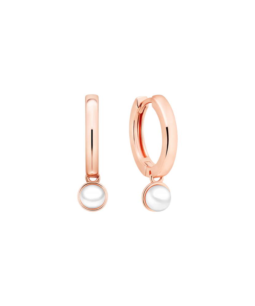 Kullatud hõbekõrvarõngad pärlitega