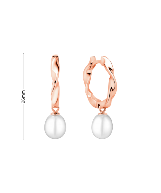 Kullatud hõbekõrvarõngad pärlitega