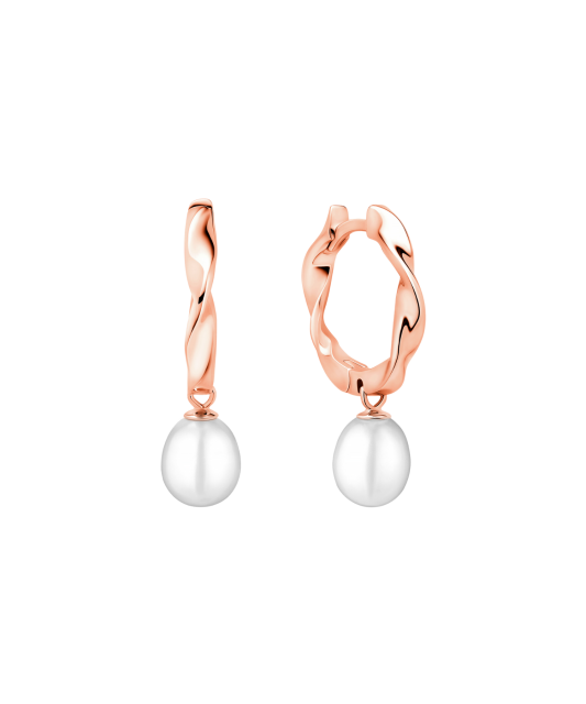 Kullatud hõbekõrvarõngad pärlitega