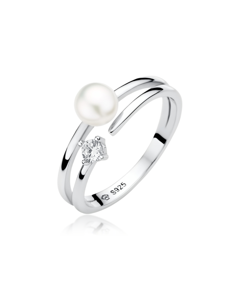 Серебряное кольцо с жемчуг